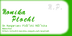 monika plochl business card